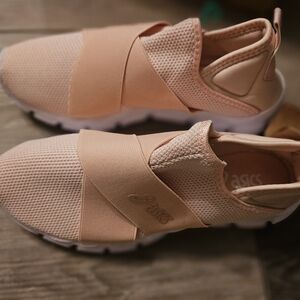 ASICS women gel quantum slip on shoes pink size 8